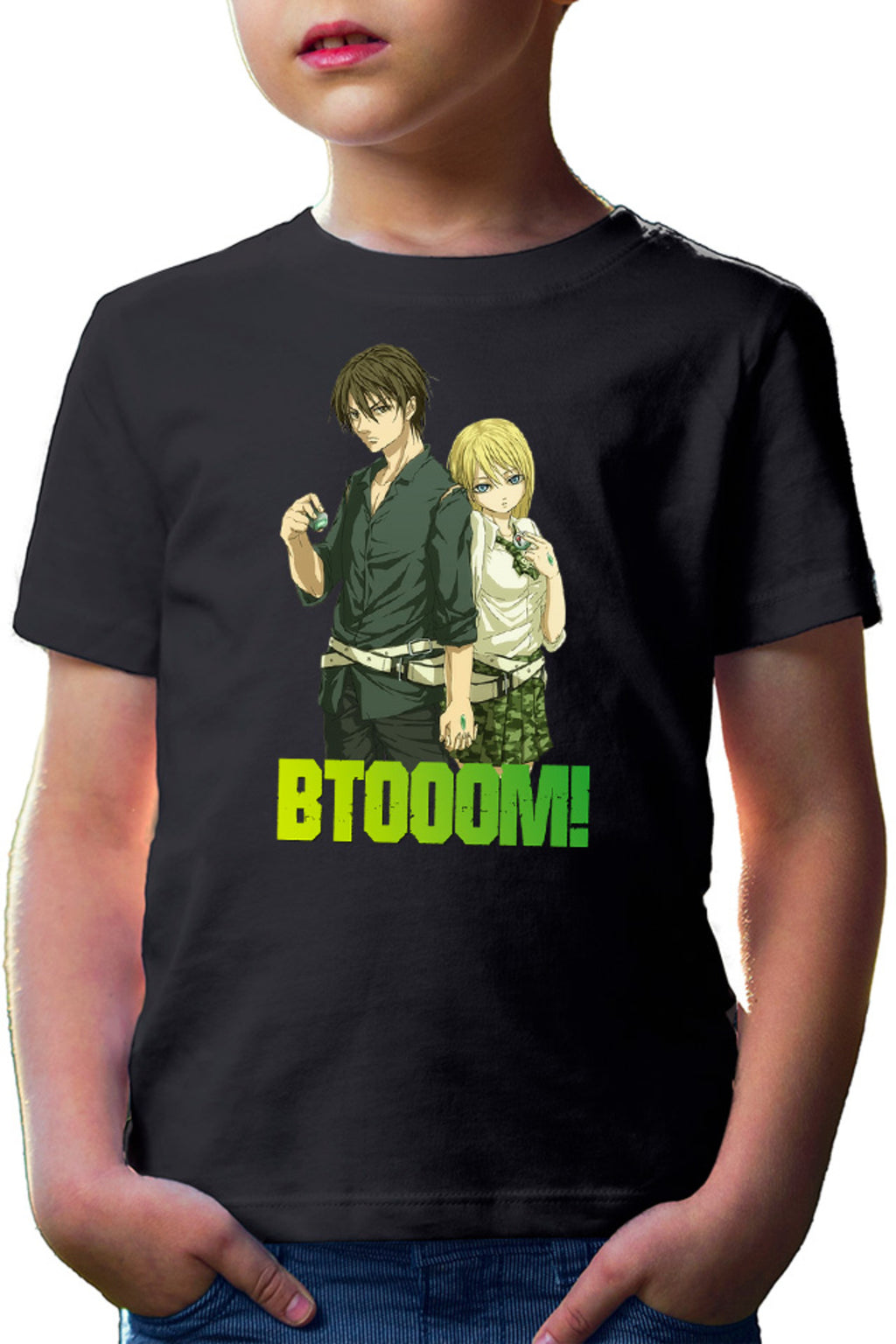 Tricou copii Btooom! Sakamoto Ryouta Himiko Lovers Game Crafting Bombs