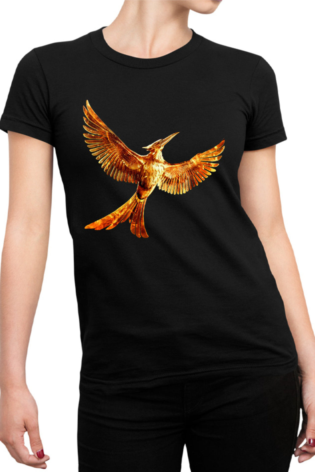 Tricou dama The Hunger Games Bird Sci-FI Action Adventure Run
