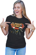 Tricou dama Clash of Clans Skeletons Team Tank Sword Fighters Logo
