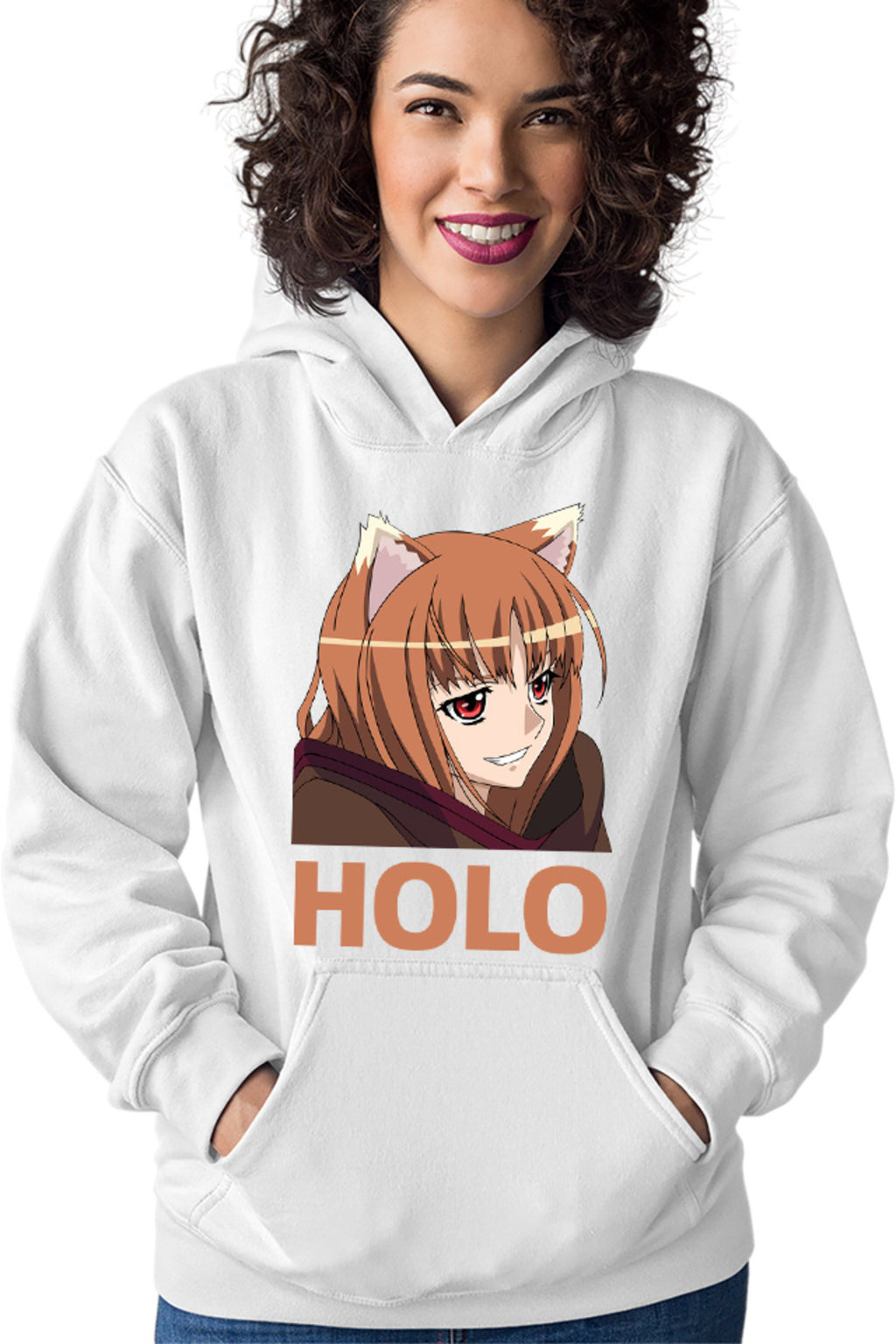 Hanorac dama Spice And Wolf Holo Funny Face Anime Japan