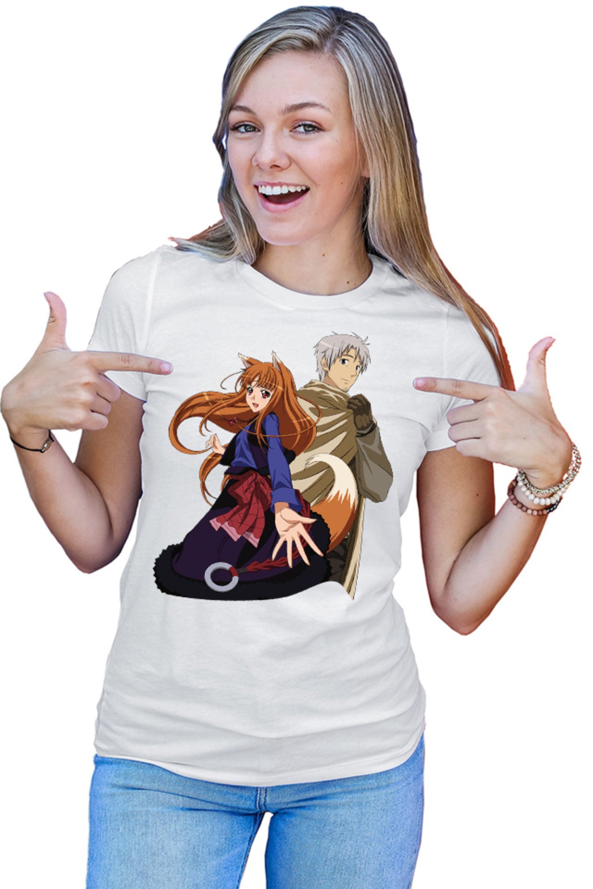 Tricou dama Spice And Wolf Holo Valentines Day Anime