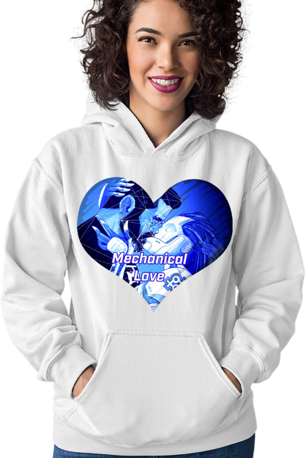Hanorac dama NFT XOXO Heart Robot Cyber Human Artificial