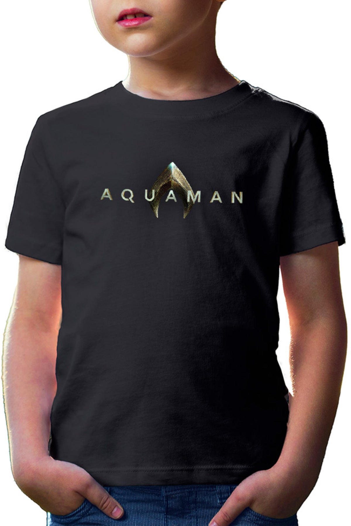 Tricou copii Aquaman Logo DC Comics Warner Bros