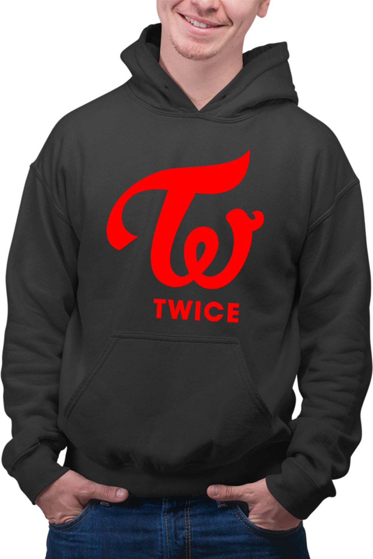 Hanorac barbati Twice Logo Beautiful Professional Korean TT