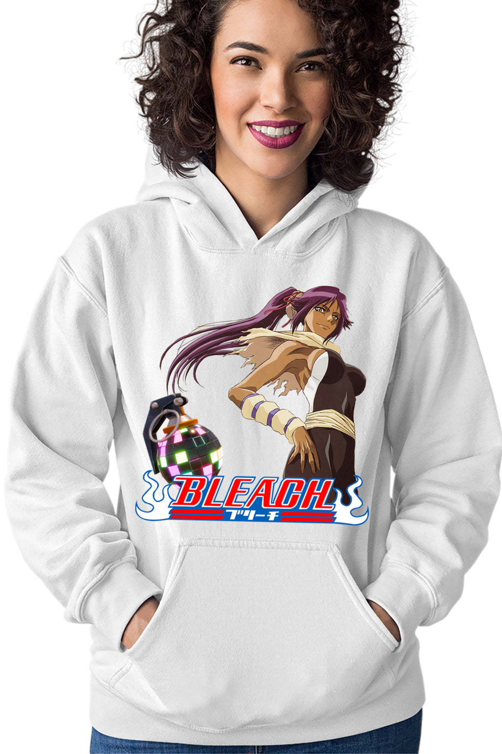 Hanorac dama Bleach Yoruichi Shihouin Fortnite Magenta Bomb