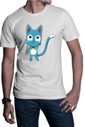 Tricou barbati Fairy Tail Happy Cat Ninja City Mustang