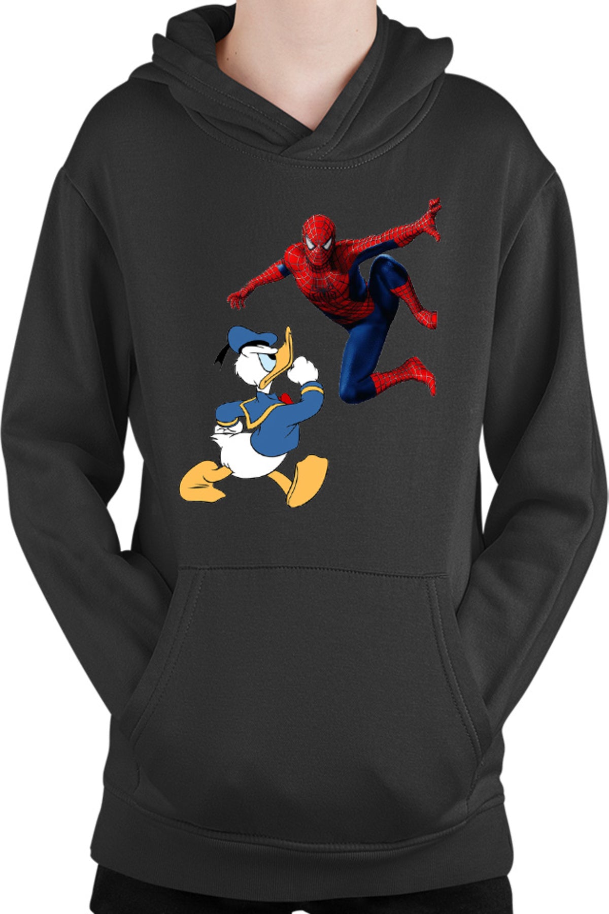 Hanorac copii Donald Duck Spiderman Web Marvel DC Disney Angry