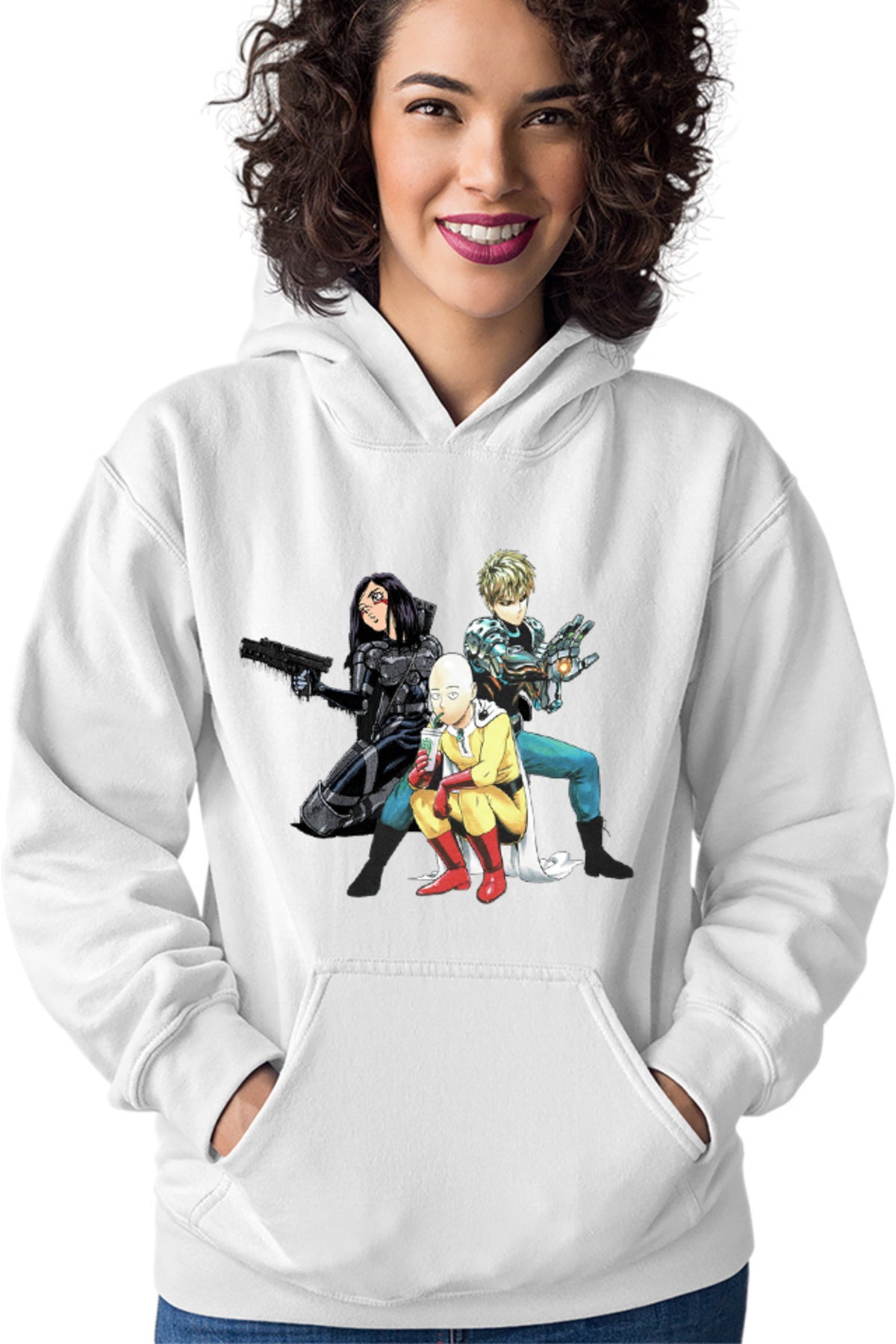 Hanorac dama Battle Angel Alita Gally Saitama Genos Trio Fight