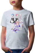 Tricou copii Re zero REM RAM Emilia Felix Cat Waifu Yandere Doki Doki
