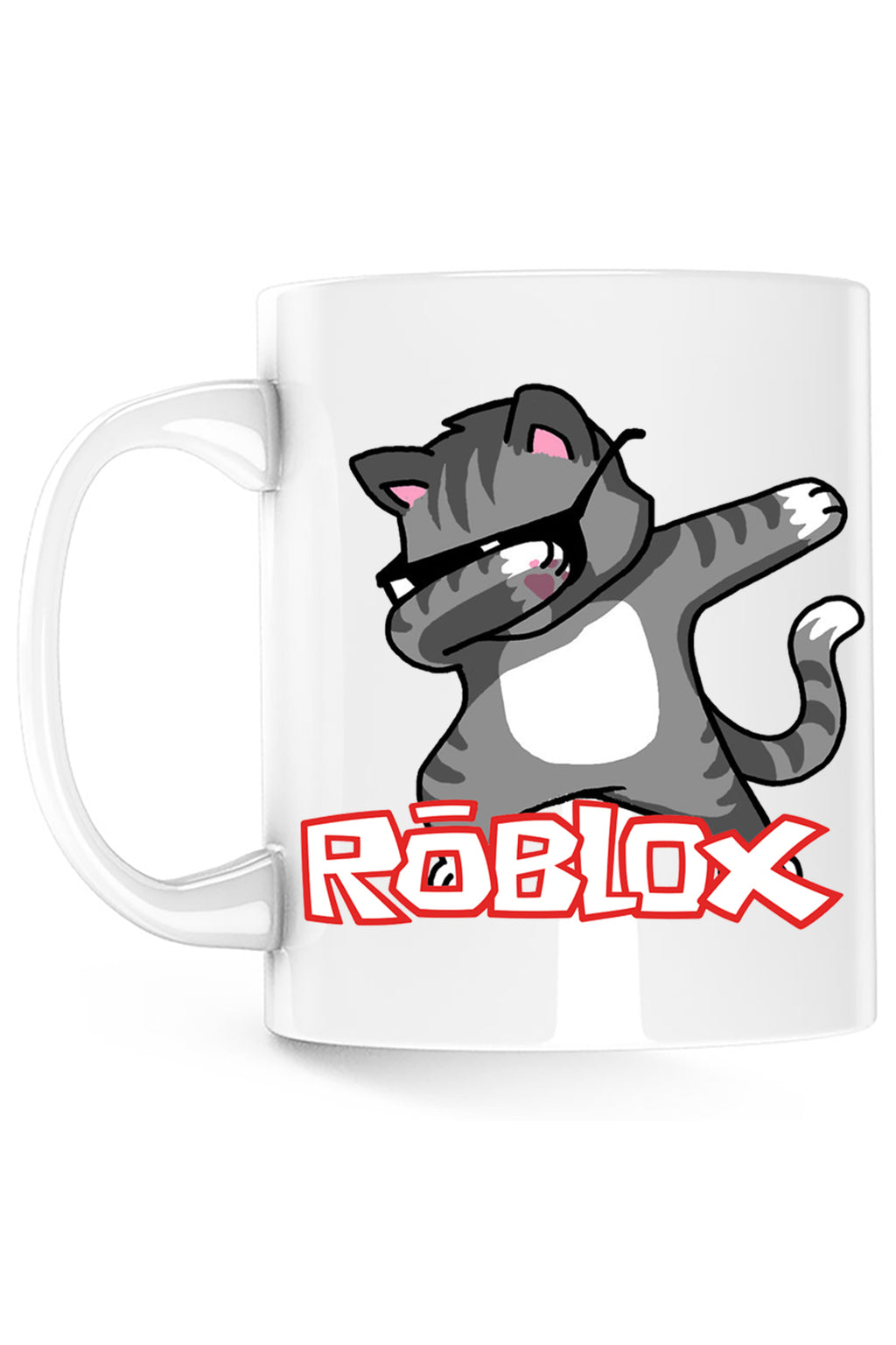 Cana Roblox Cat Kitten Fortnite Dab Vip, alba, 330 ml