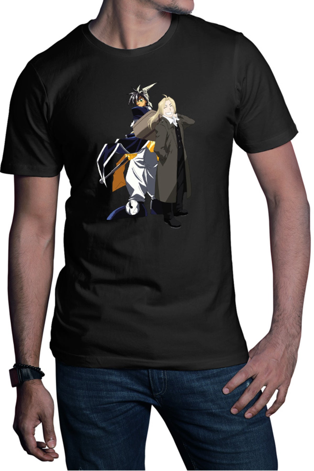 Tricou barbati Hoshin Engi Taikoubou Edward Full Metal Alchemist Magic God Alchemy