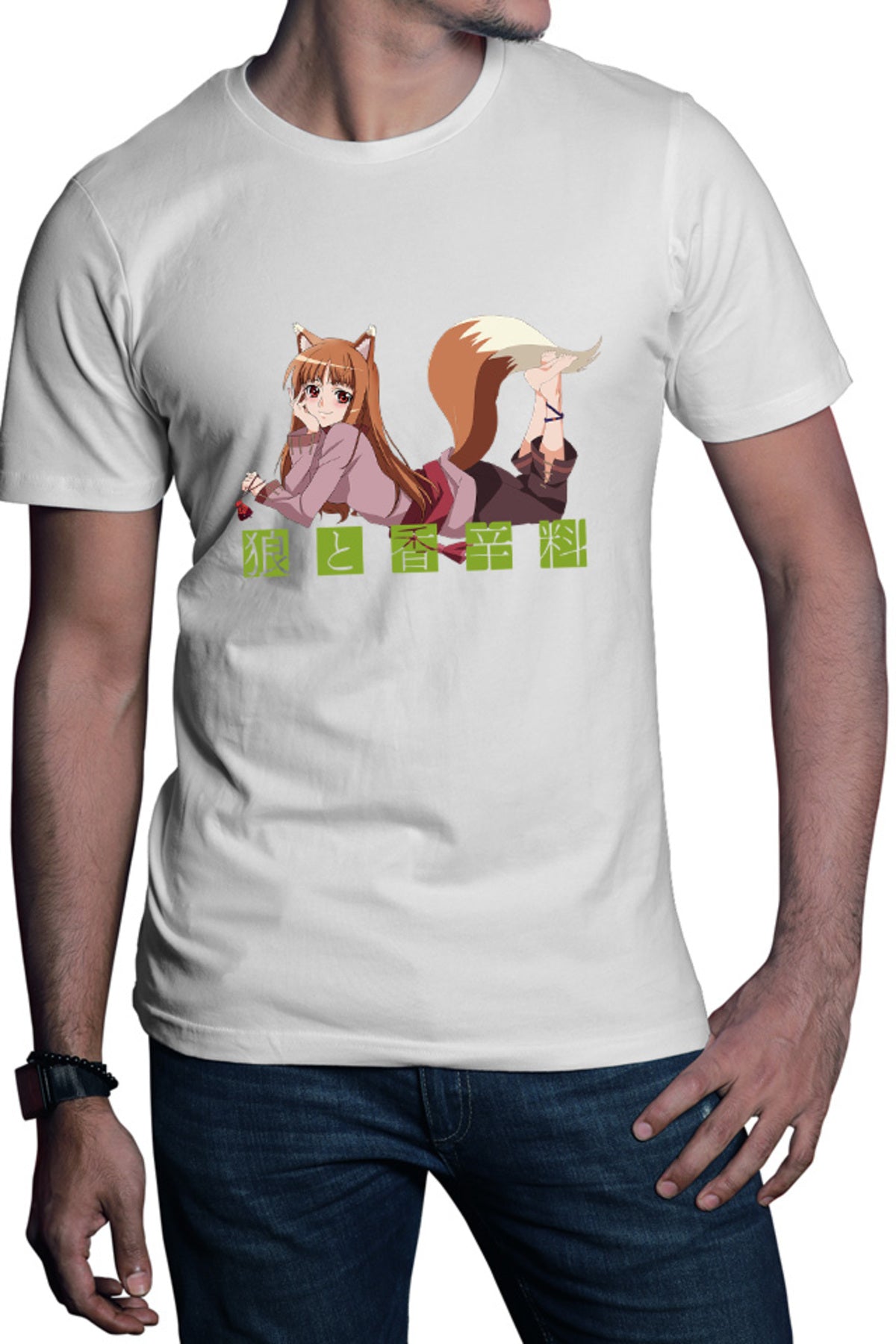 Tricou barbati Spice And Wolf Holo Anime Slice of Life