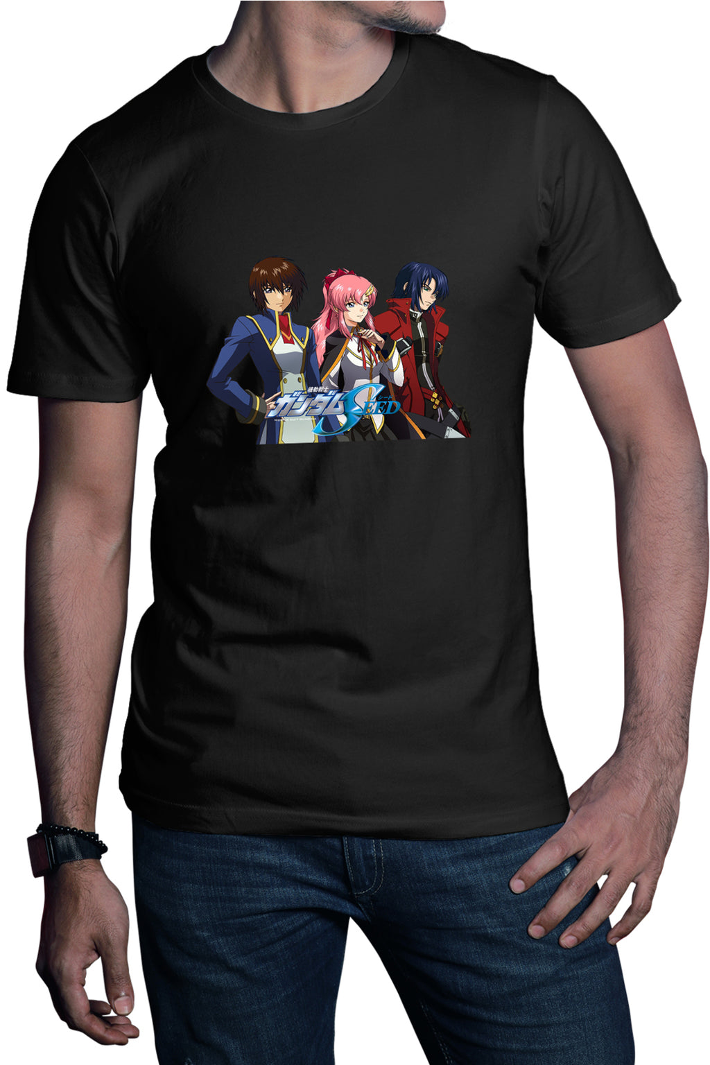 Tricou barbati dam Seed Trio Anime Kage