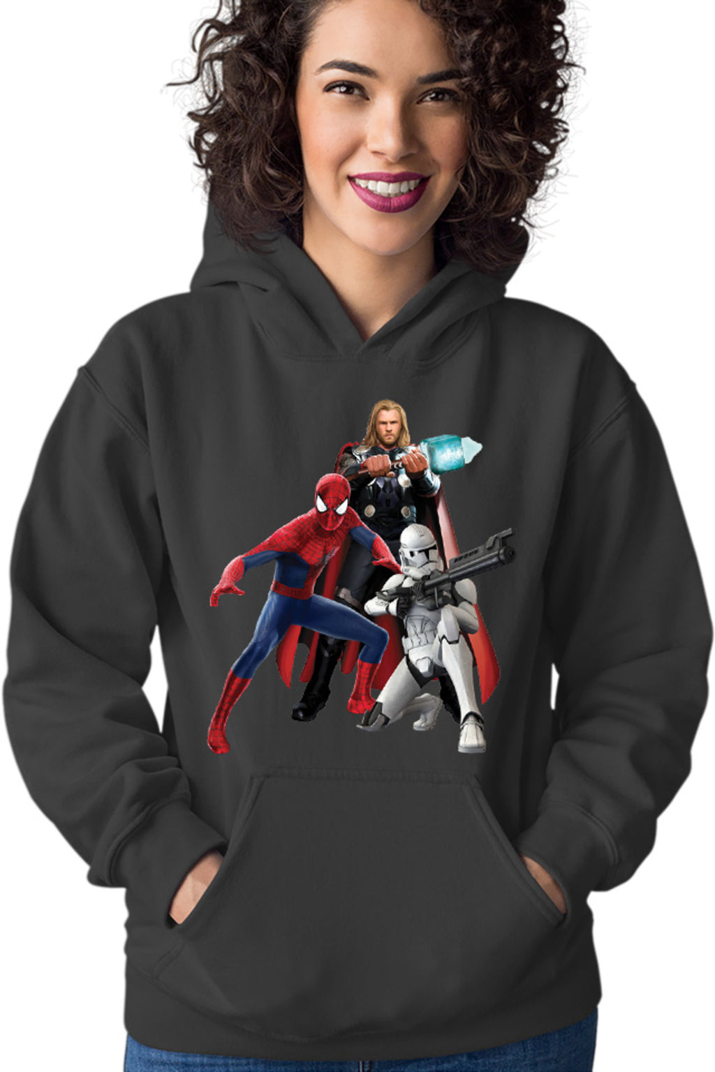 Hanorac dama Star Wars Spiderman Thor Marvel Clone Trooper