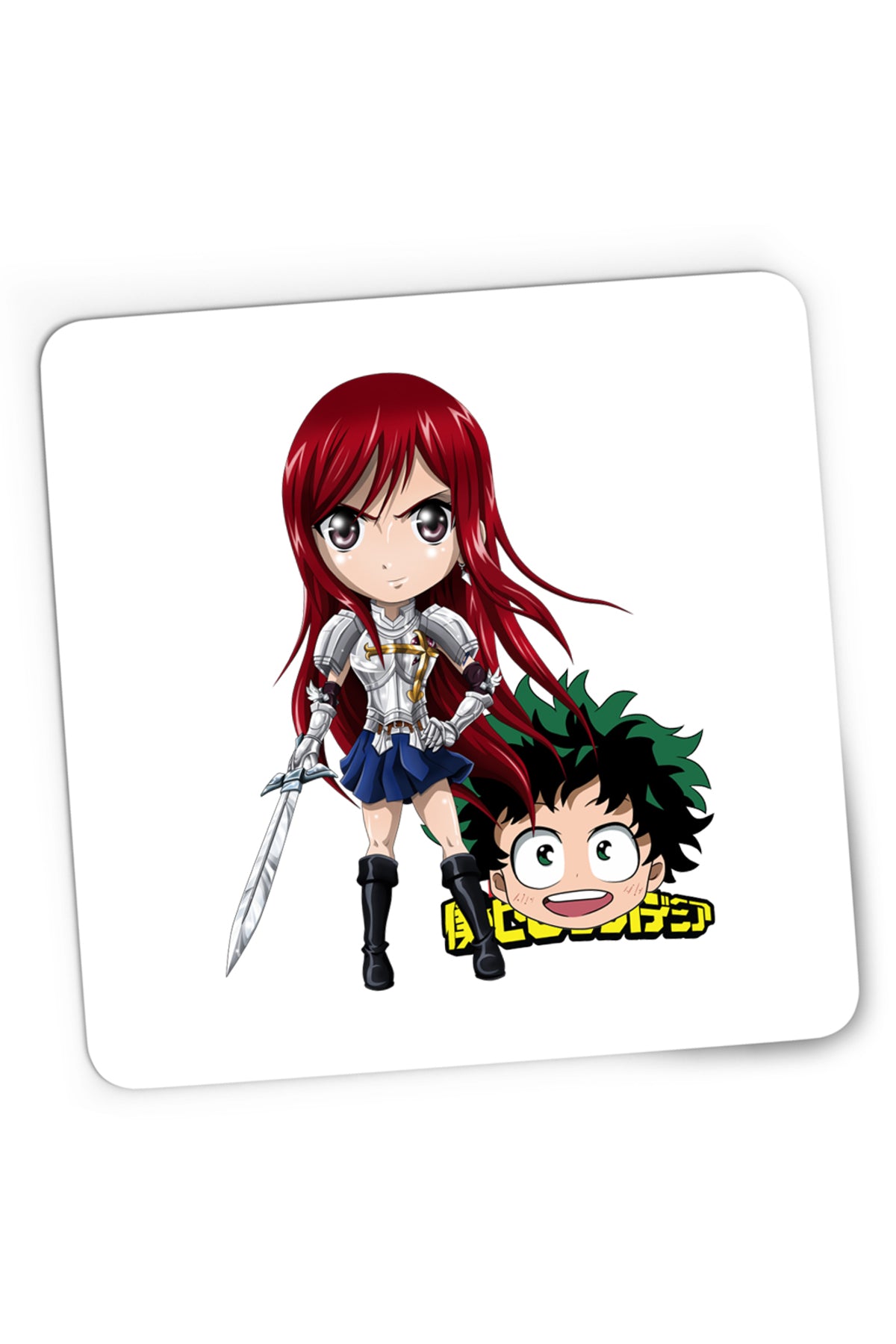Mousepad Gaming Fairy Tail Erza Deku My Hero Academia, 21x19 cm