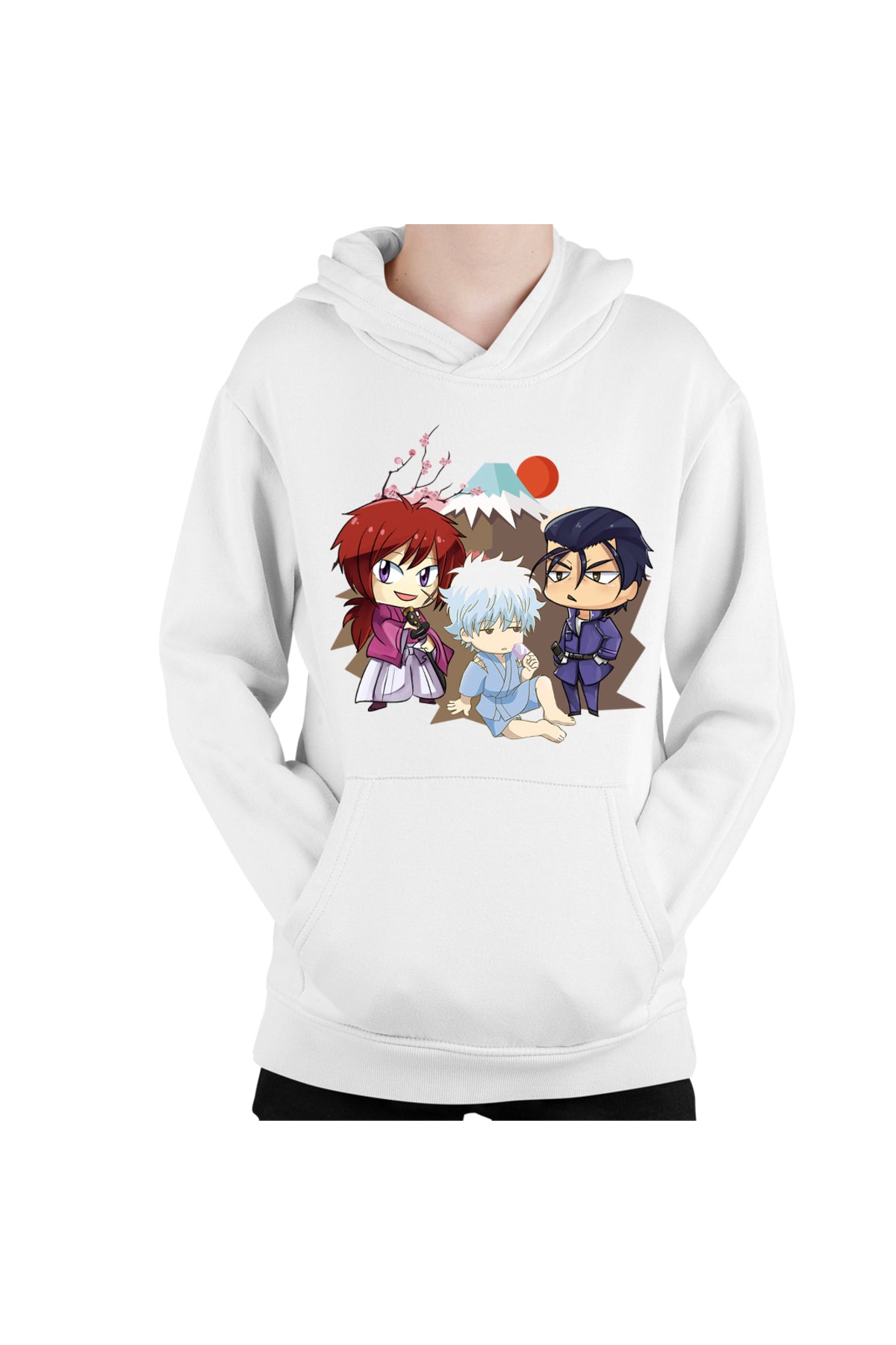 Hanorac copii Rurouni Kenshin Chibi Trio Kenshin Gintoki Hajime