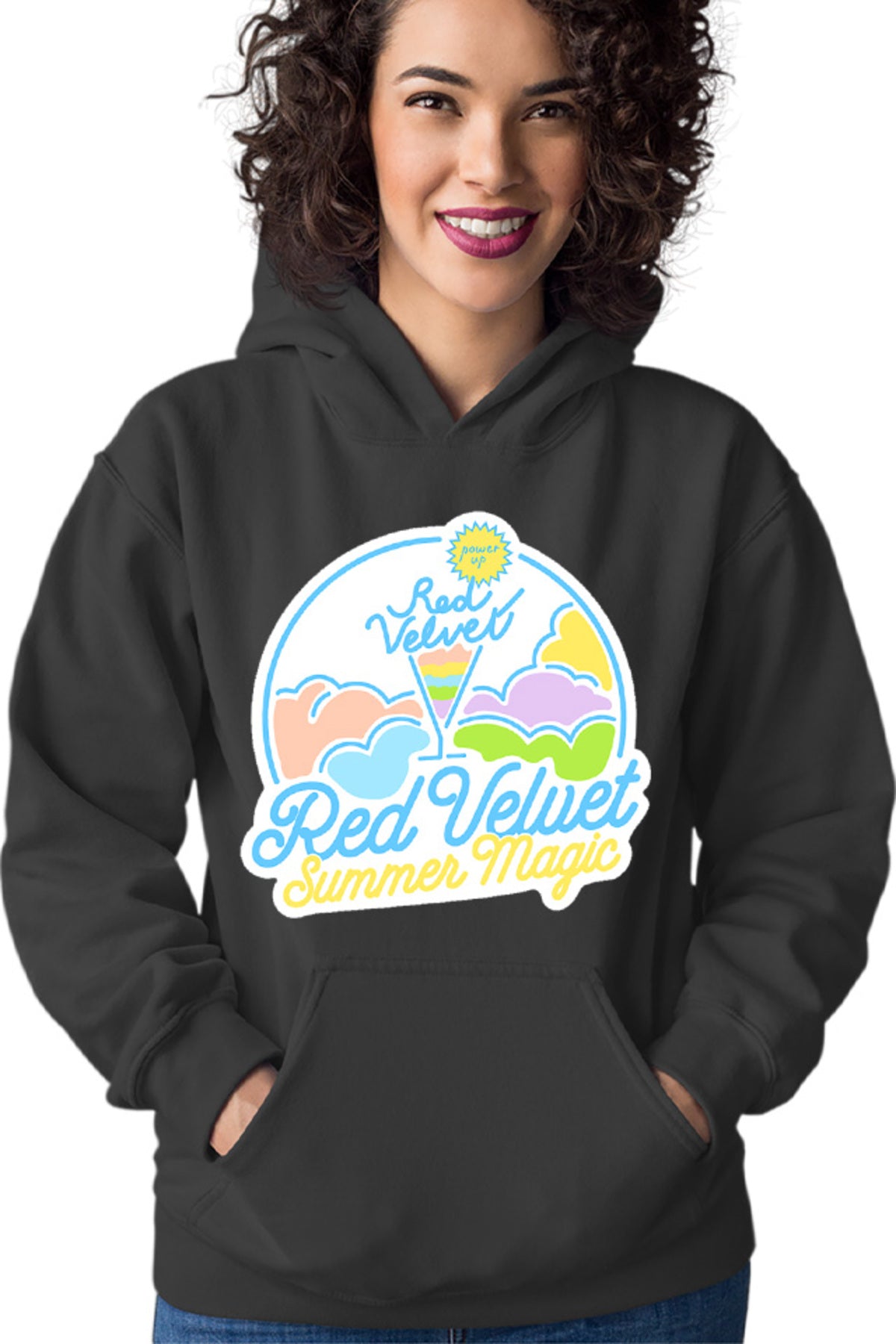 Hanorac dama Red Velvet K-Pop Logo Summer Magic Vibe Colorful