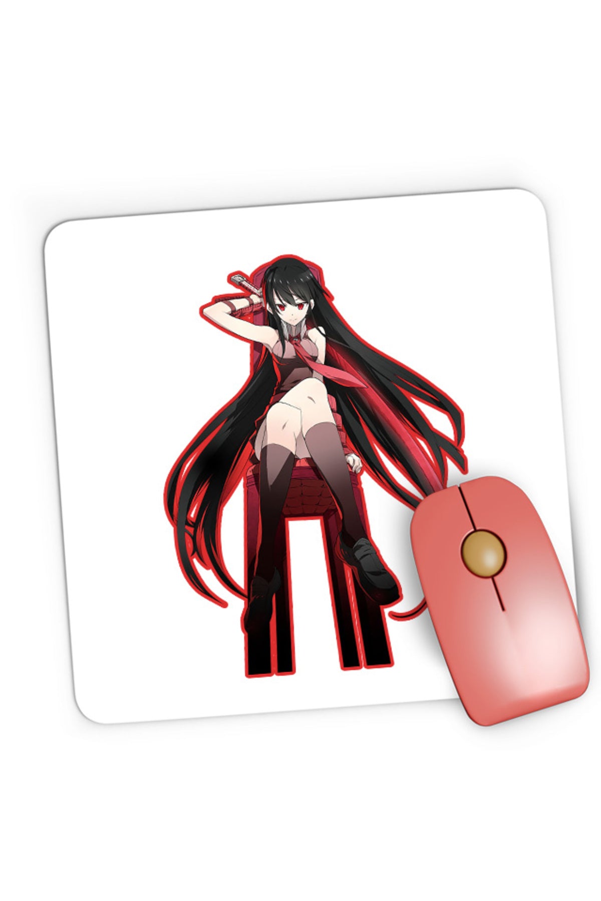 Mousepad Gaming Akame ga Kill Long Sword Fantasy Takahiro Demon Slayer, 21x19 cm