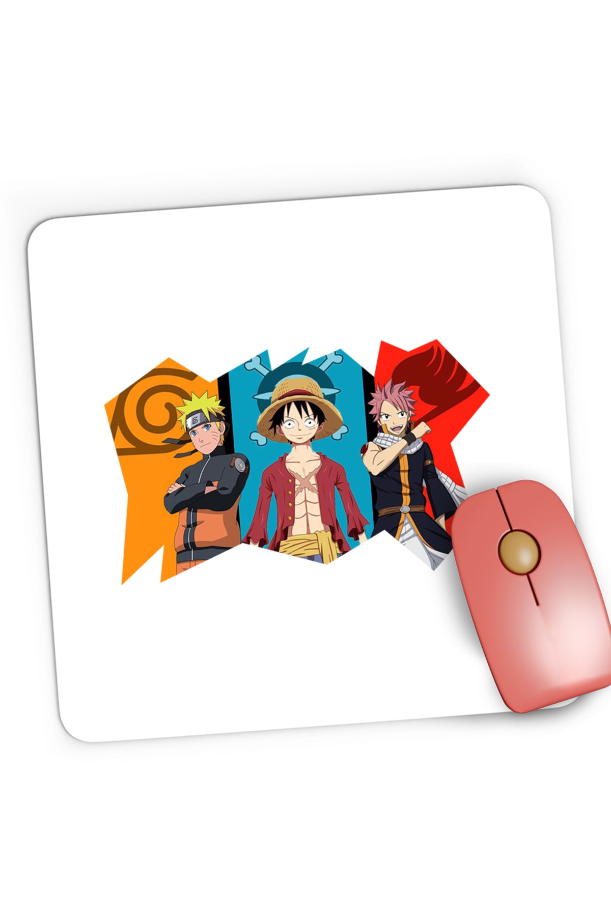 Mousepad Gaming Fairy Tail Naruto One Piece Best Guild Anime, 21x19 cm