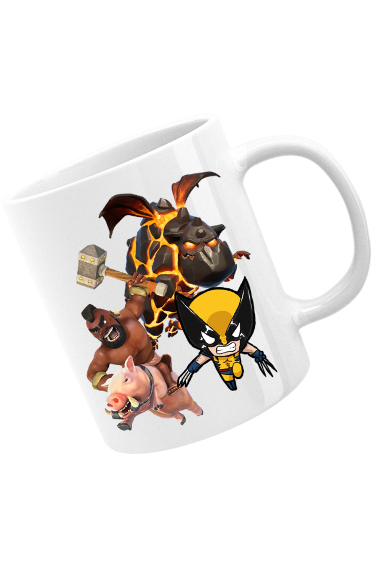 Cana Clash Royale Clash of Clans Volcano Dragon Rare Pig Fly, alba, 330 ml