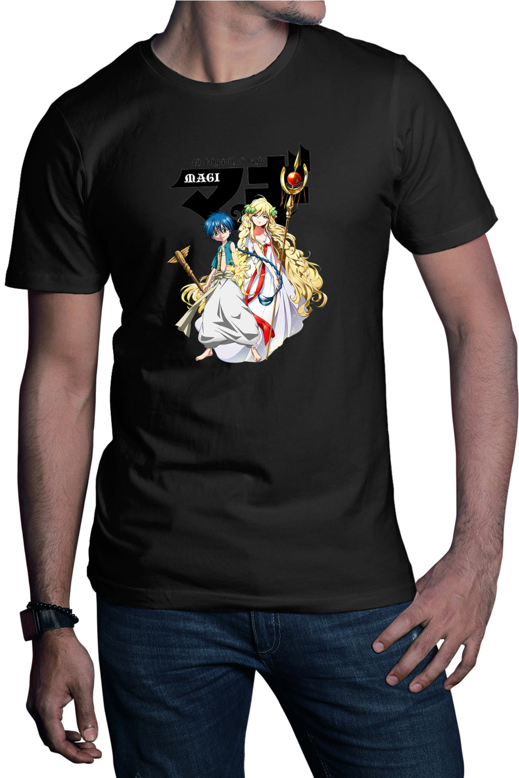 Tricou barbati Magi The Labyrinth of Magic Alladin Blonde Girl
