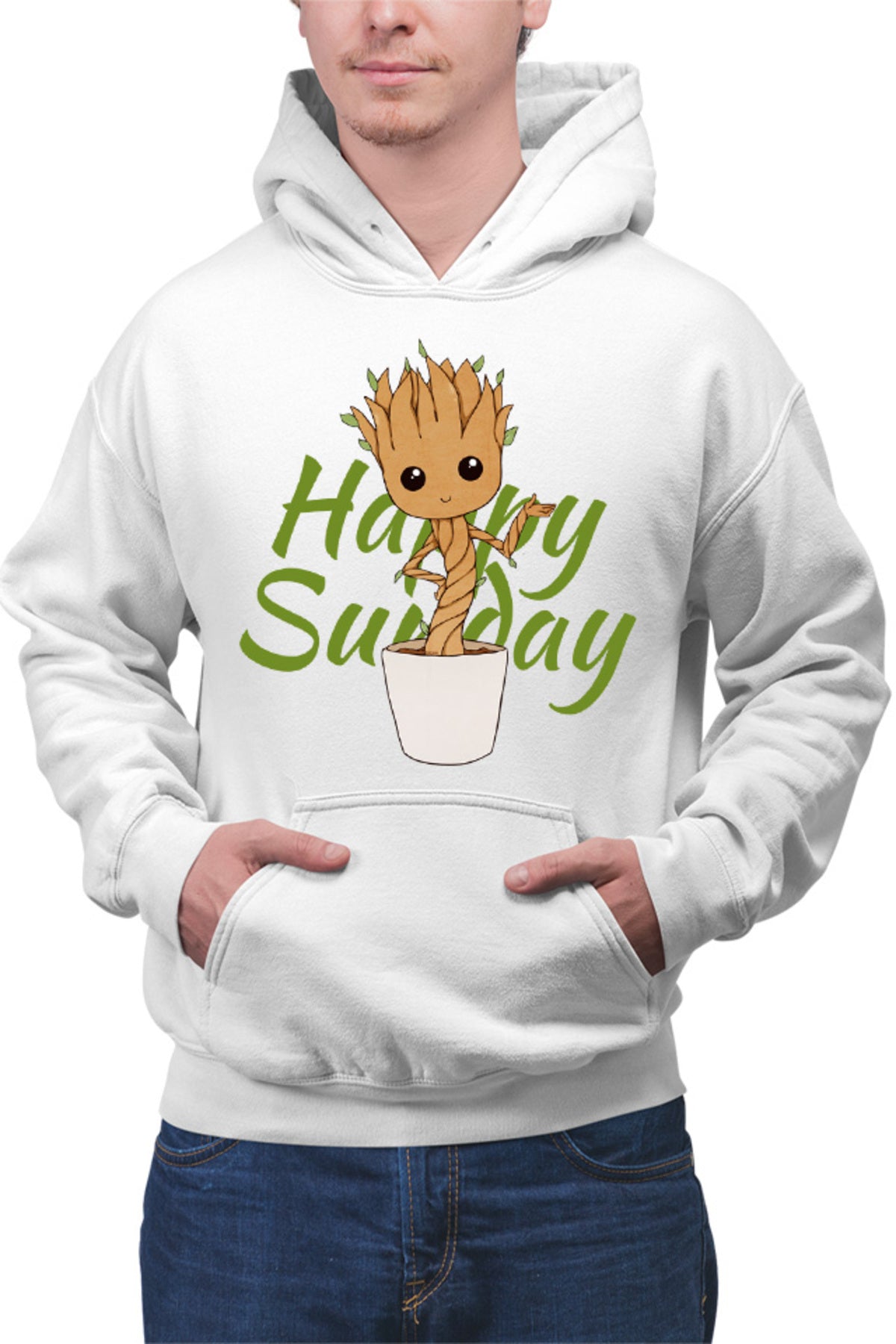 Hanorac barbati Baby Groot Sunday Happy Marvel DC Happy Smile
