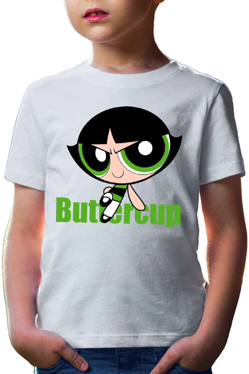 Tricou copii The Powerpuff Girls Buttercup Tomboy Strong