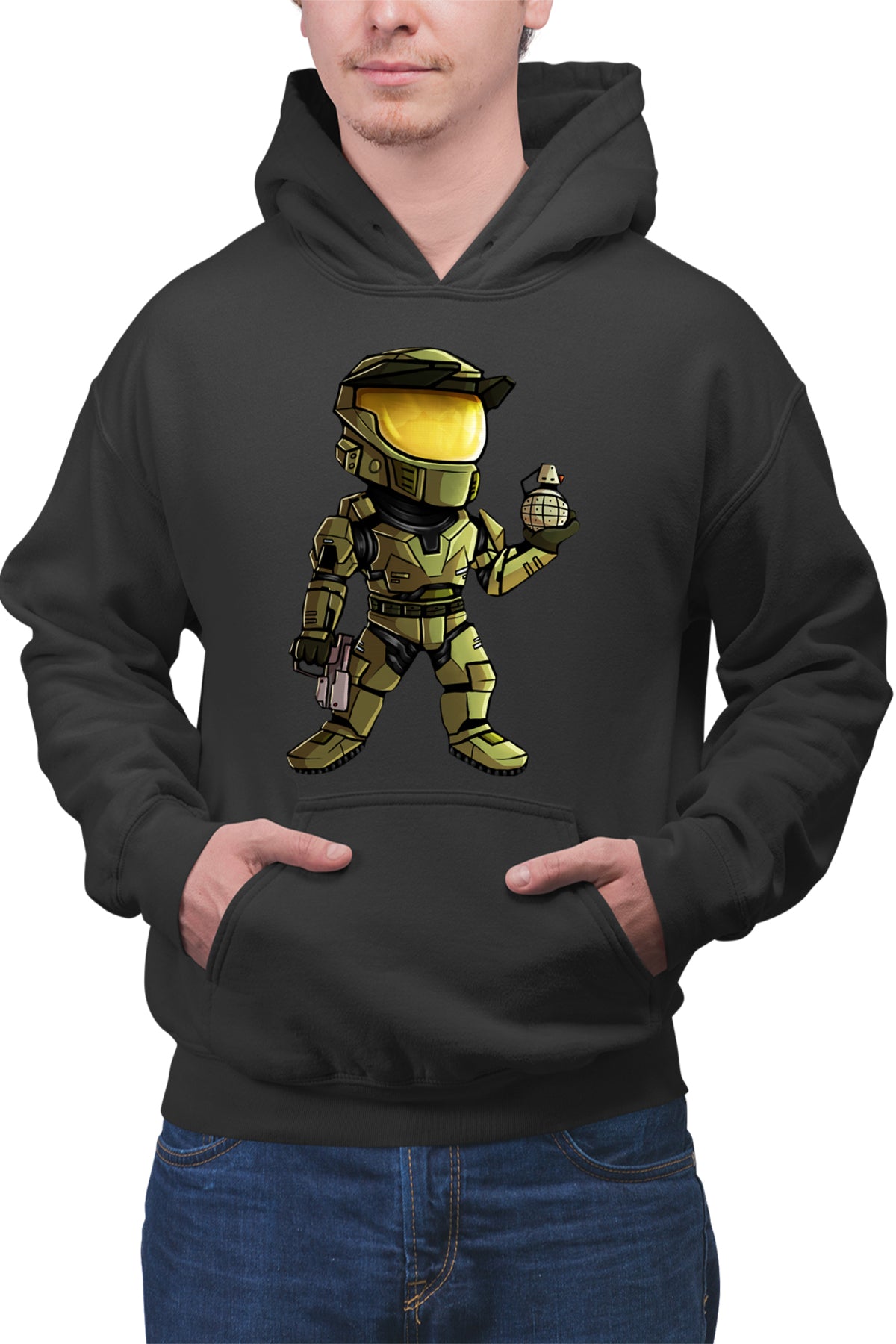 Hanorac barbati Halo Grenade Combat Soldat Video Game