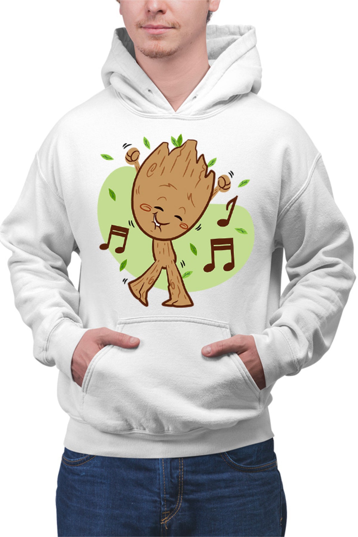 Hanorac barbati Baby Groot Music Love Dance Marvel