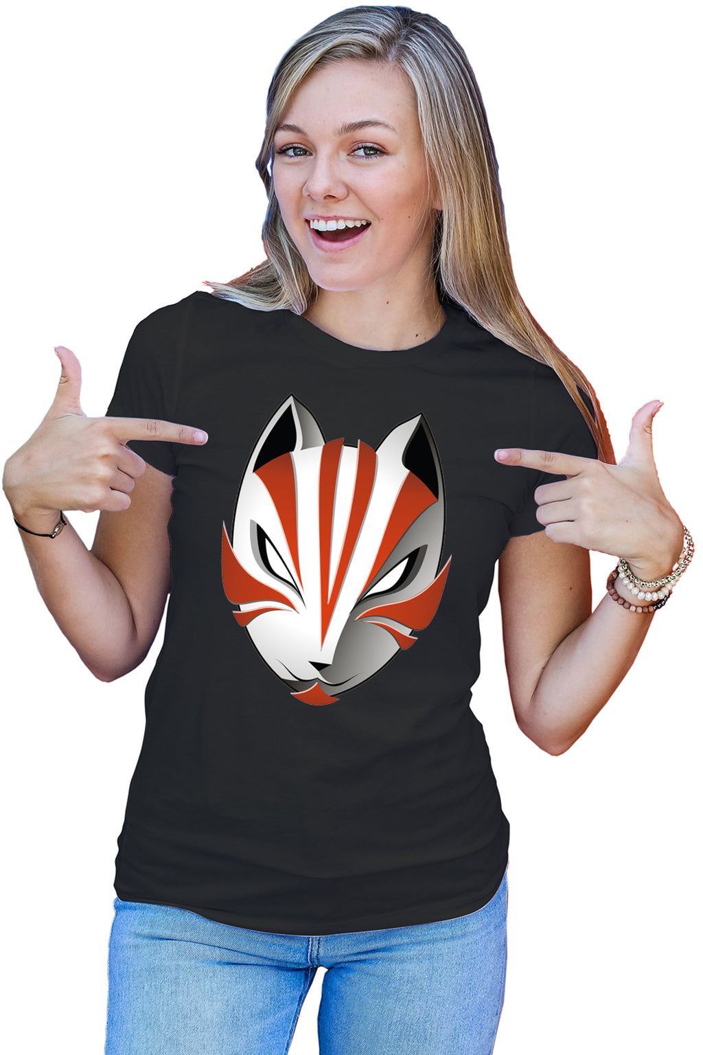 Tricou dama Bleach Kitsune Mask Anime Kage