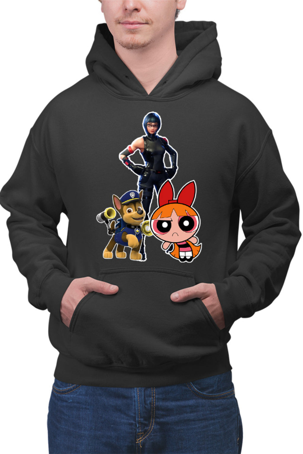 Hanorac barbati Fortnite Panter Cat Costume Skin Powerpuff Girls
