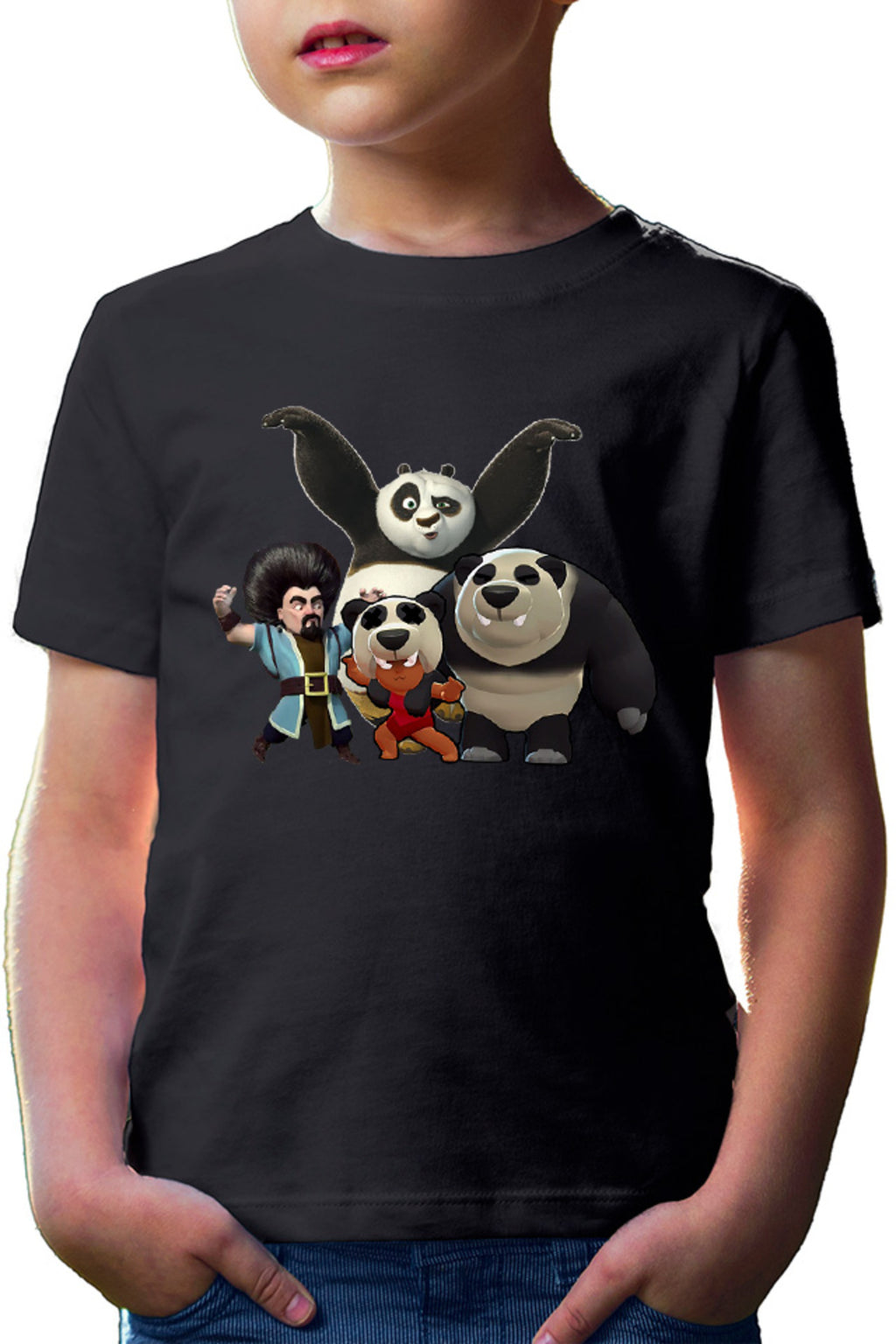 Tricou copii Brawl Stars Panda Arena Kung Fu Clash Royale Supercell