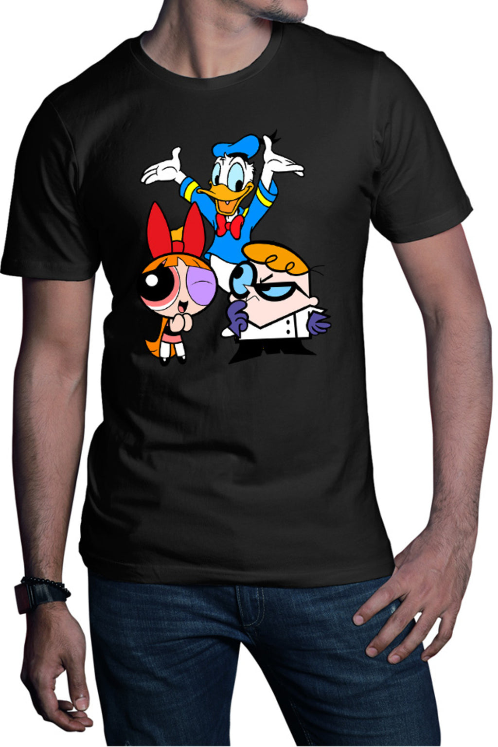 Tricou barbati The Powerpuff Girls Donald Dexter Genius Science