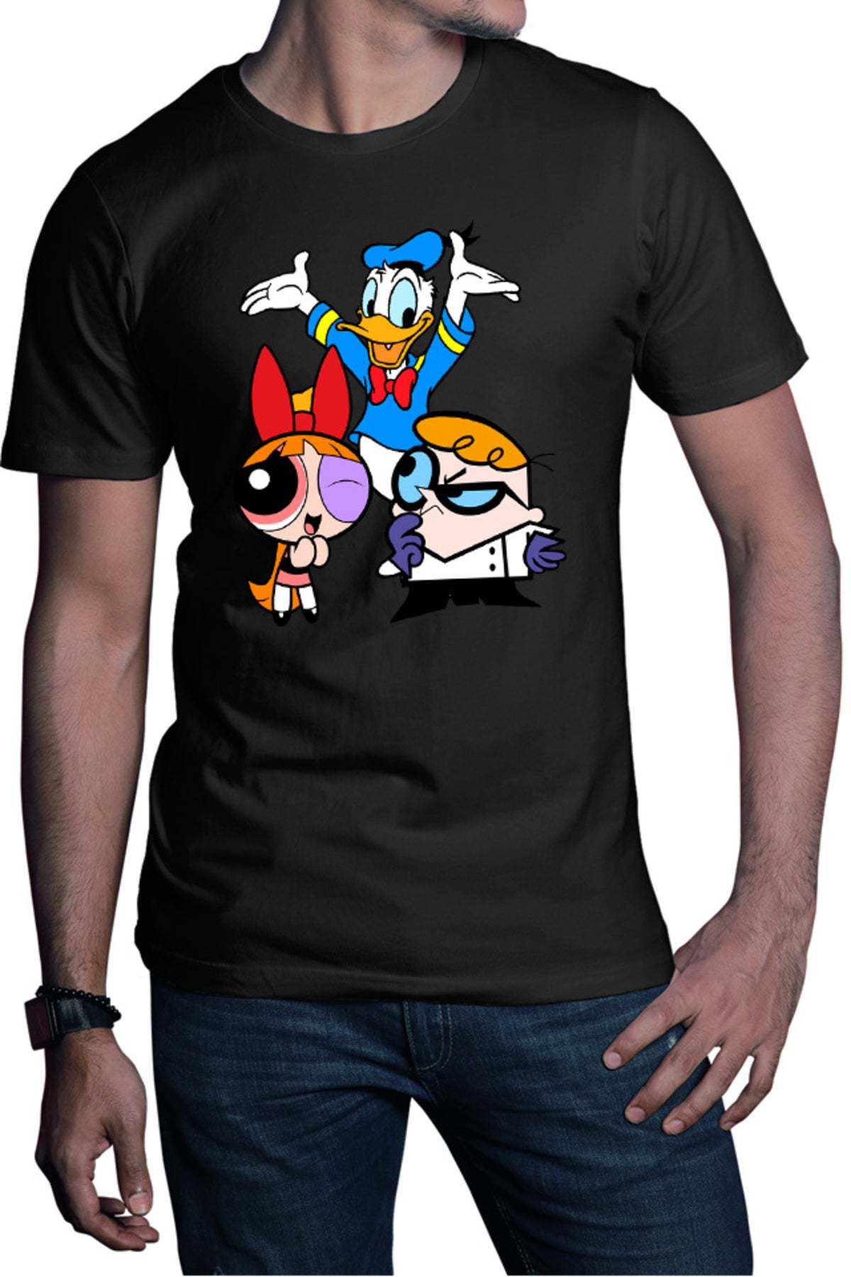 Tricou barbati The Powerpuff Girls Donald Dexter Genius Science