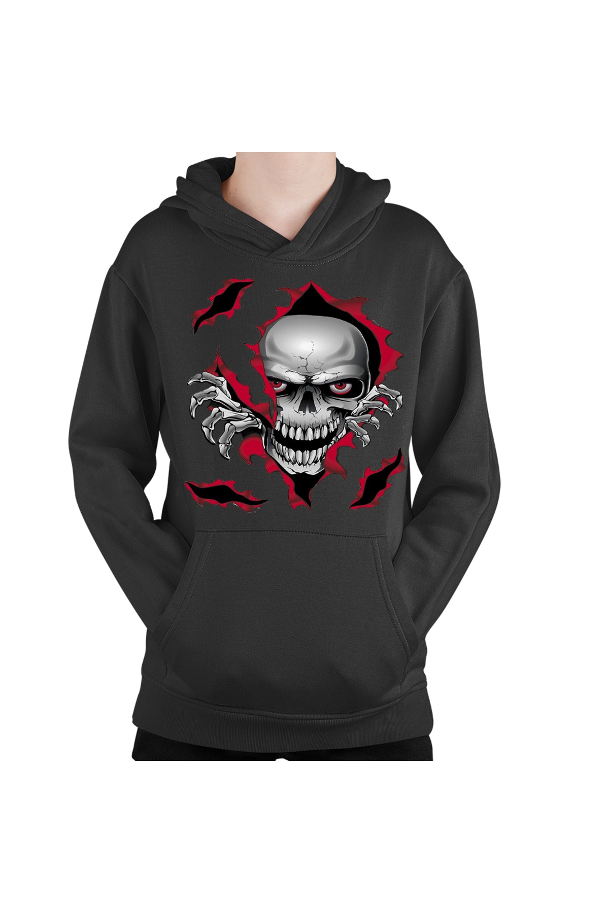 Hanorac copii Predator Biker Skull Logo Motor Skeleton