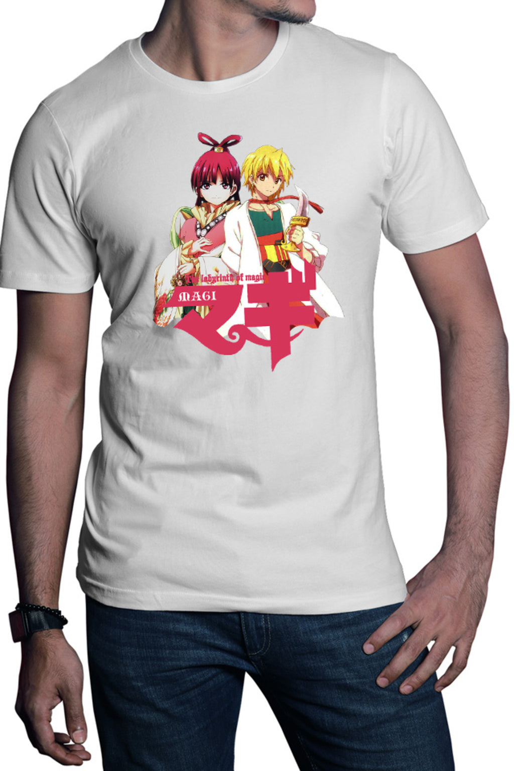 Tricou barbati Magi The Labyrinth of Magic Kougyoku Queen Alibaba Protect