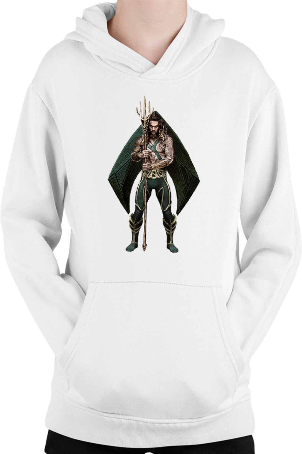 Hanorac copii Aquaman Flash Pose Jason Momoa Powerful Ability Unique