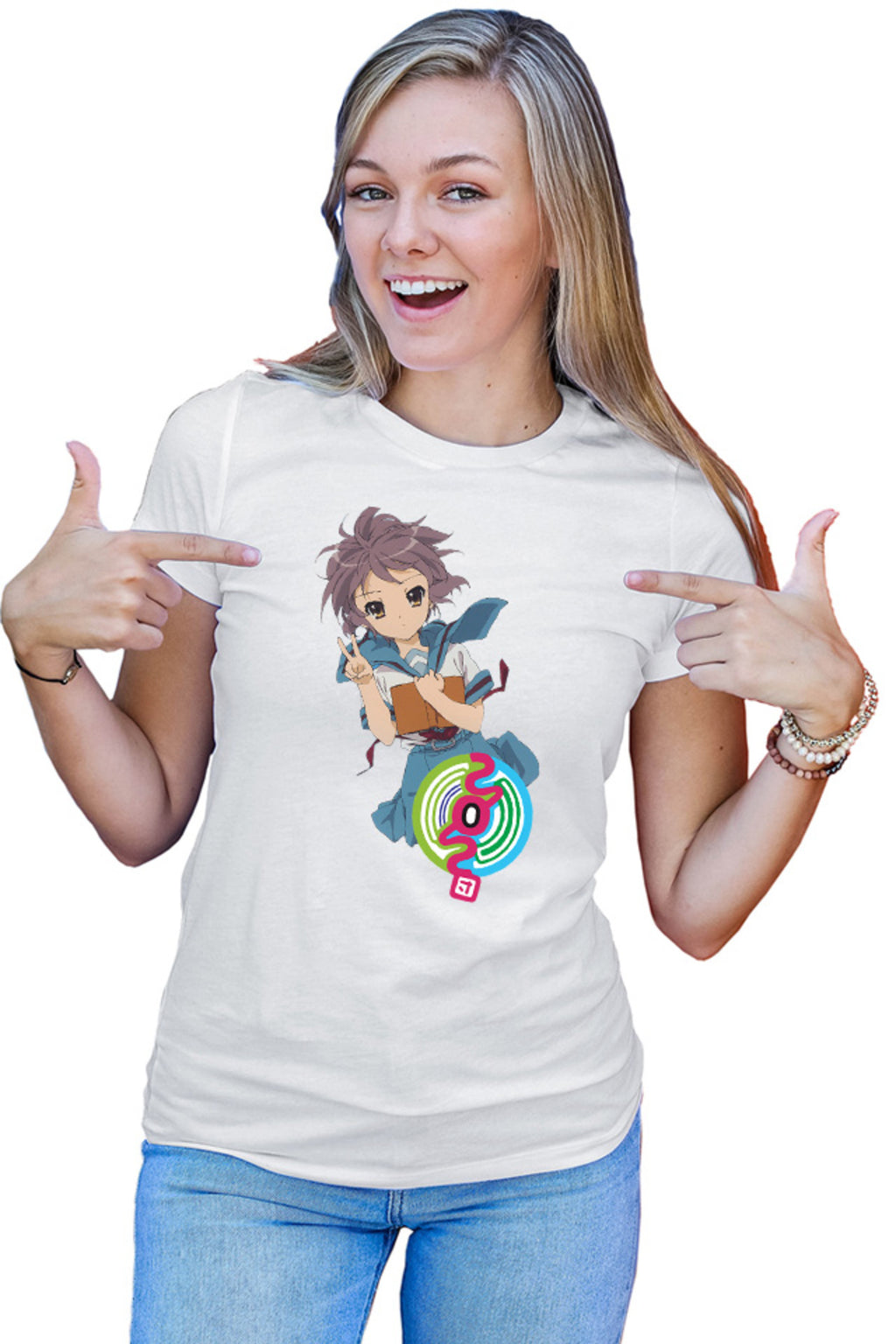 Tricou dama Haruhi Suzumiya Yuki SOS Manga Comedy Marvel