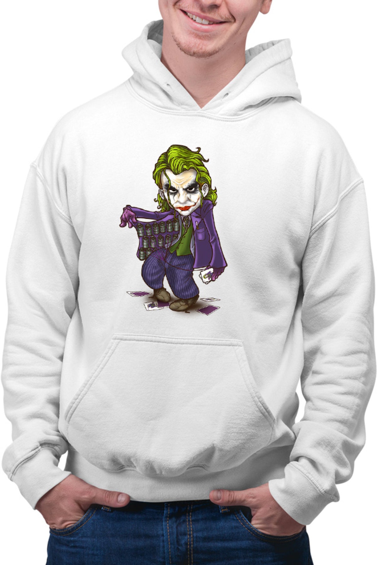 Hanorac barbati Joker Ace Cards Chibi Cool