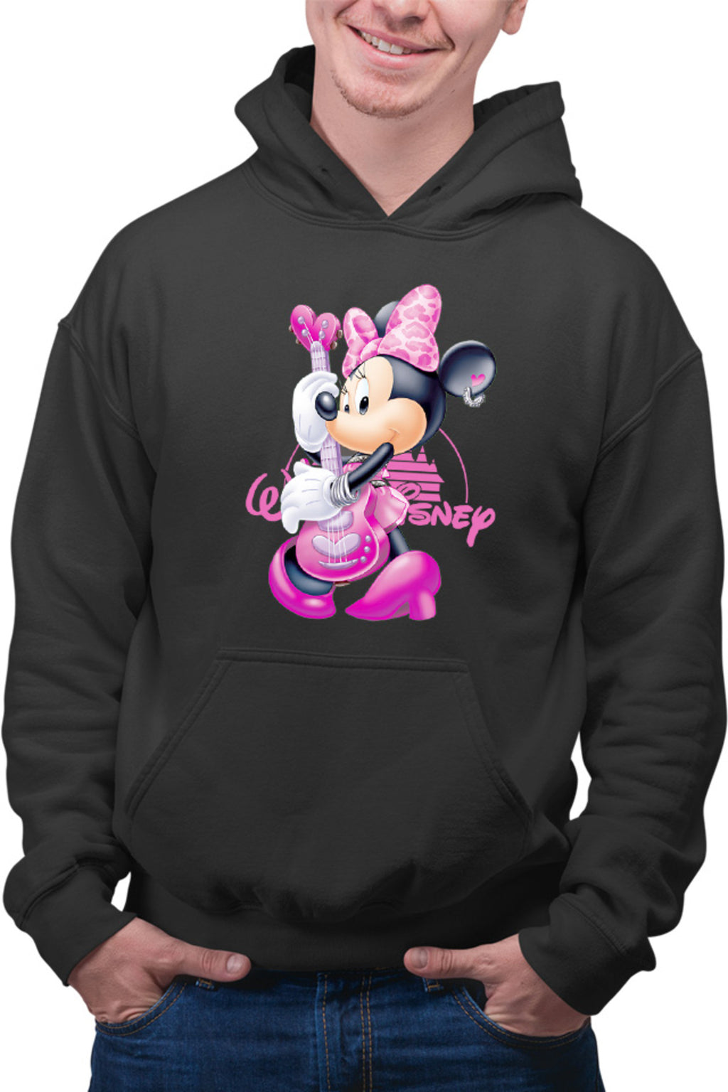 Hanorac barbati Mickey Mouse Minnie Rock n roll Music Fun