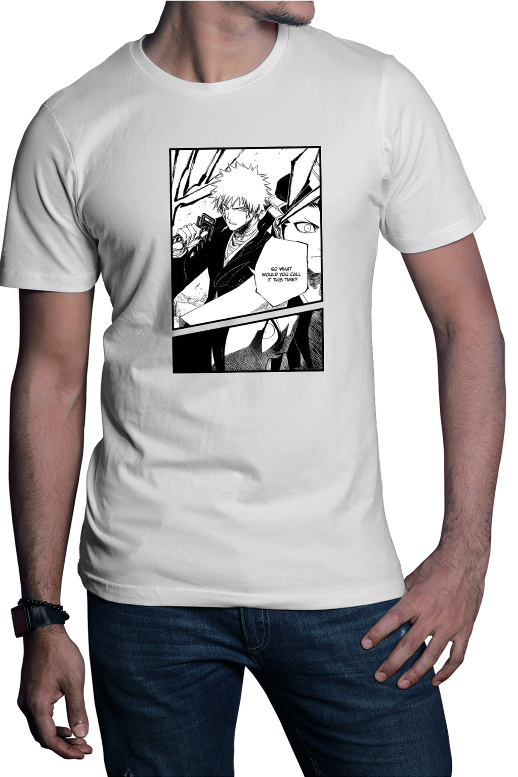 Tricou barbati Bleach Manga Panel Scene Soul Reaper