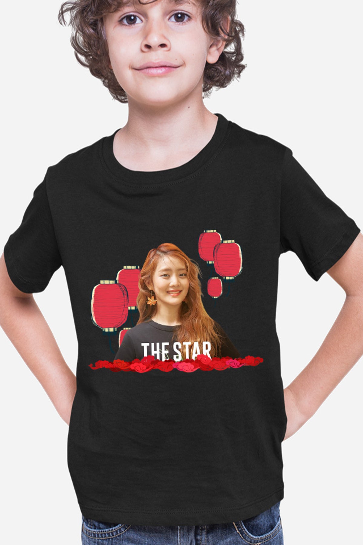 Tricou copii I-DLE Flower Concert Lamps Music Big Hit