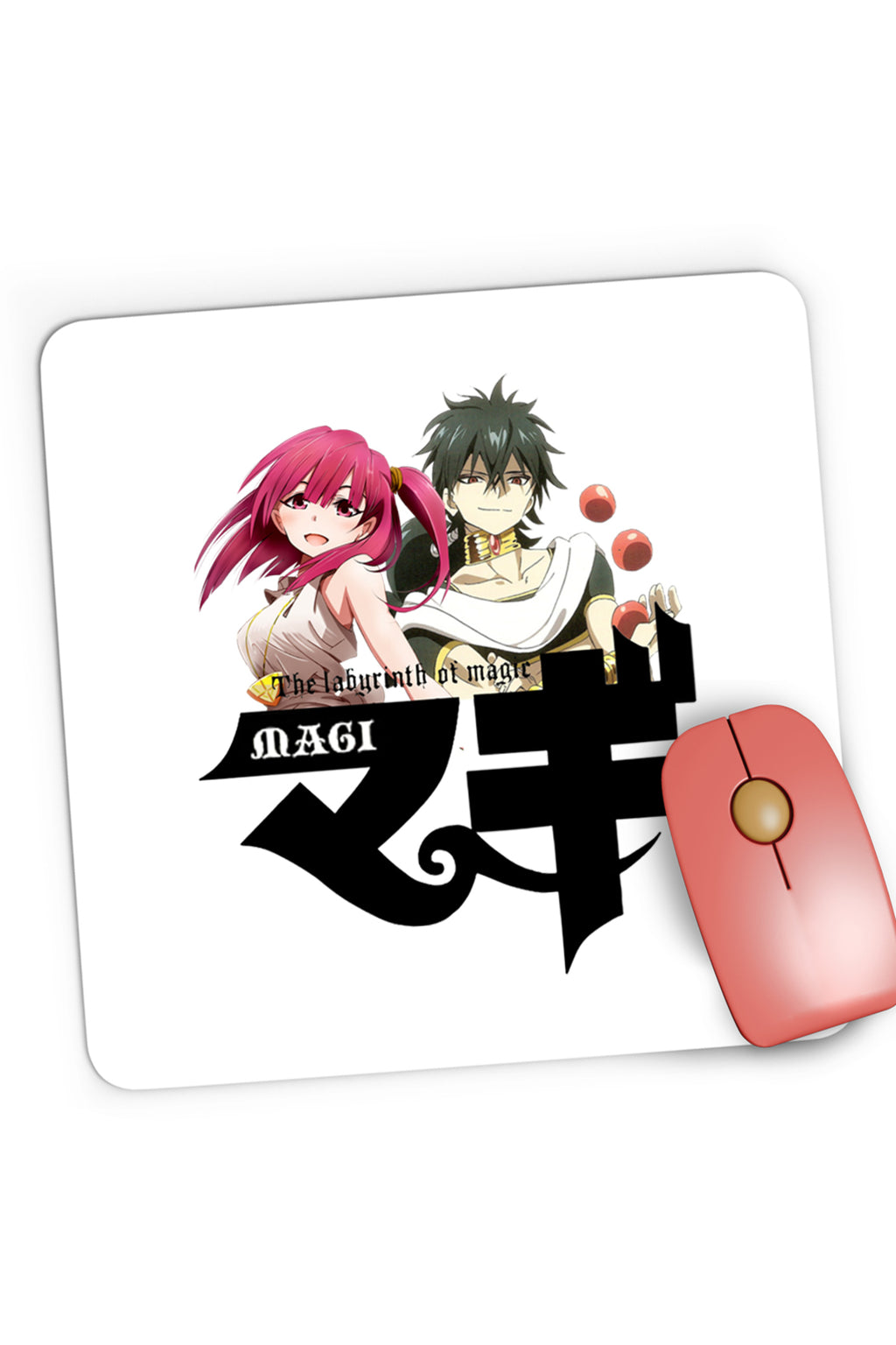 Mousepad Gaming Magi The Labyrinth of Magic Morgiana Judar Red Balls, 21x19 cm