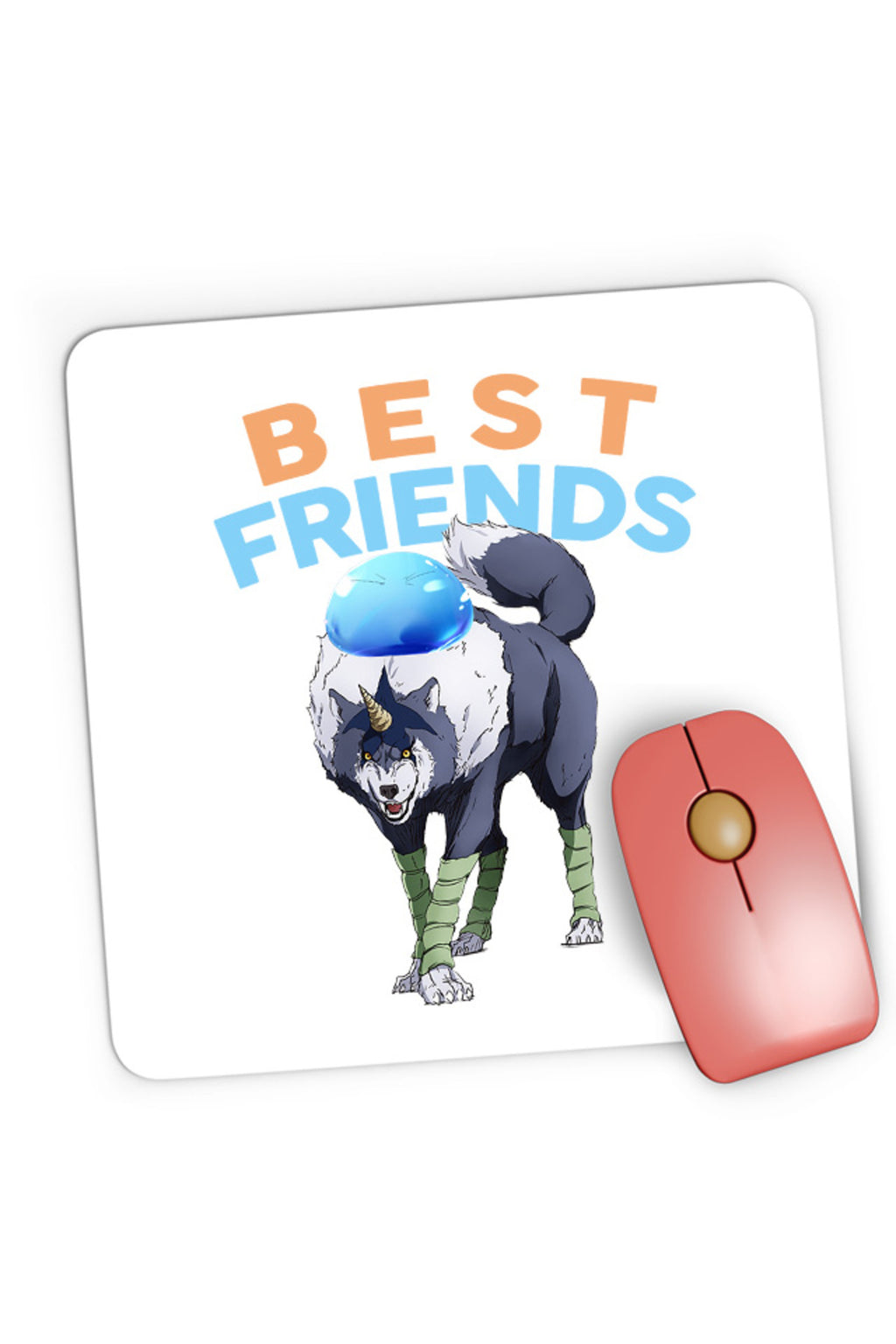Mousepad Gaming TenSura Slime Isekai Ranga Rinmuru Friends Dog, 21x19 cm
