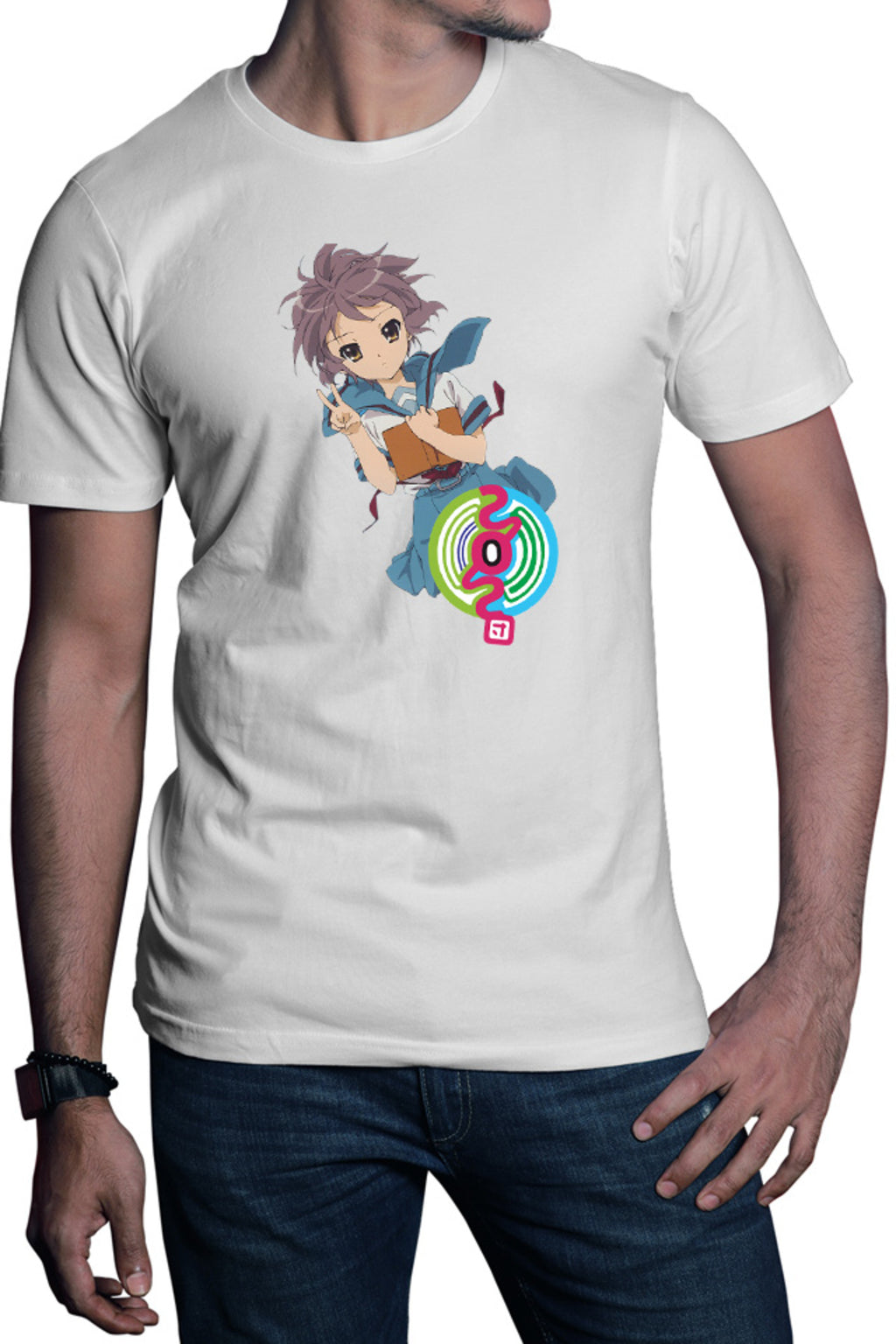 Tricou barbati Haruhi Suzumiya Yuki SOS Manga Comedy Marvel