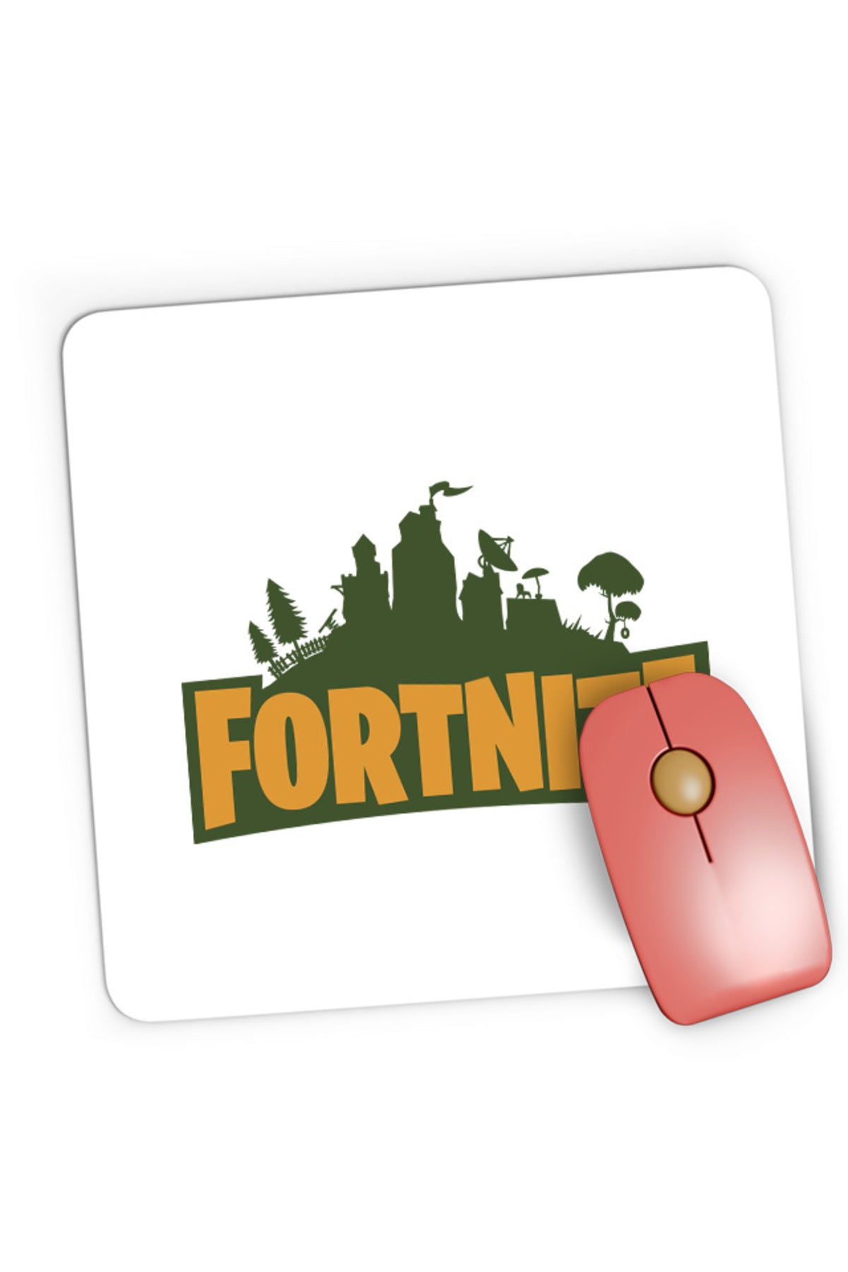 Mousepad Gaming Fortnite Logo Battle Royale Weapons Characters Loot, 21x19 cm