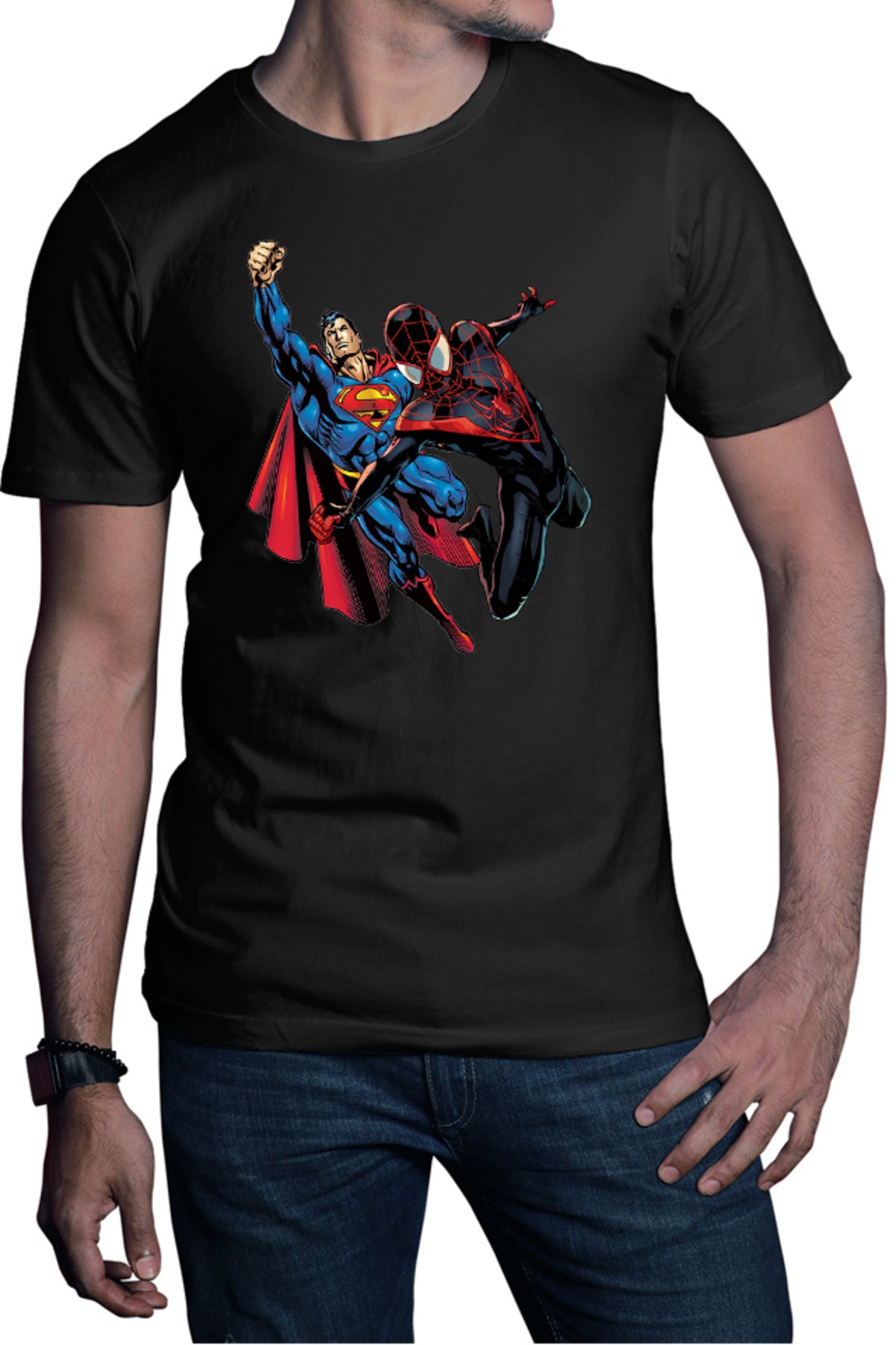 Tricou barbati Spiderman Superman Mission Venom