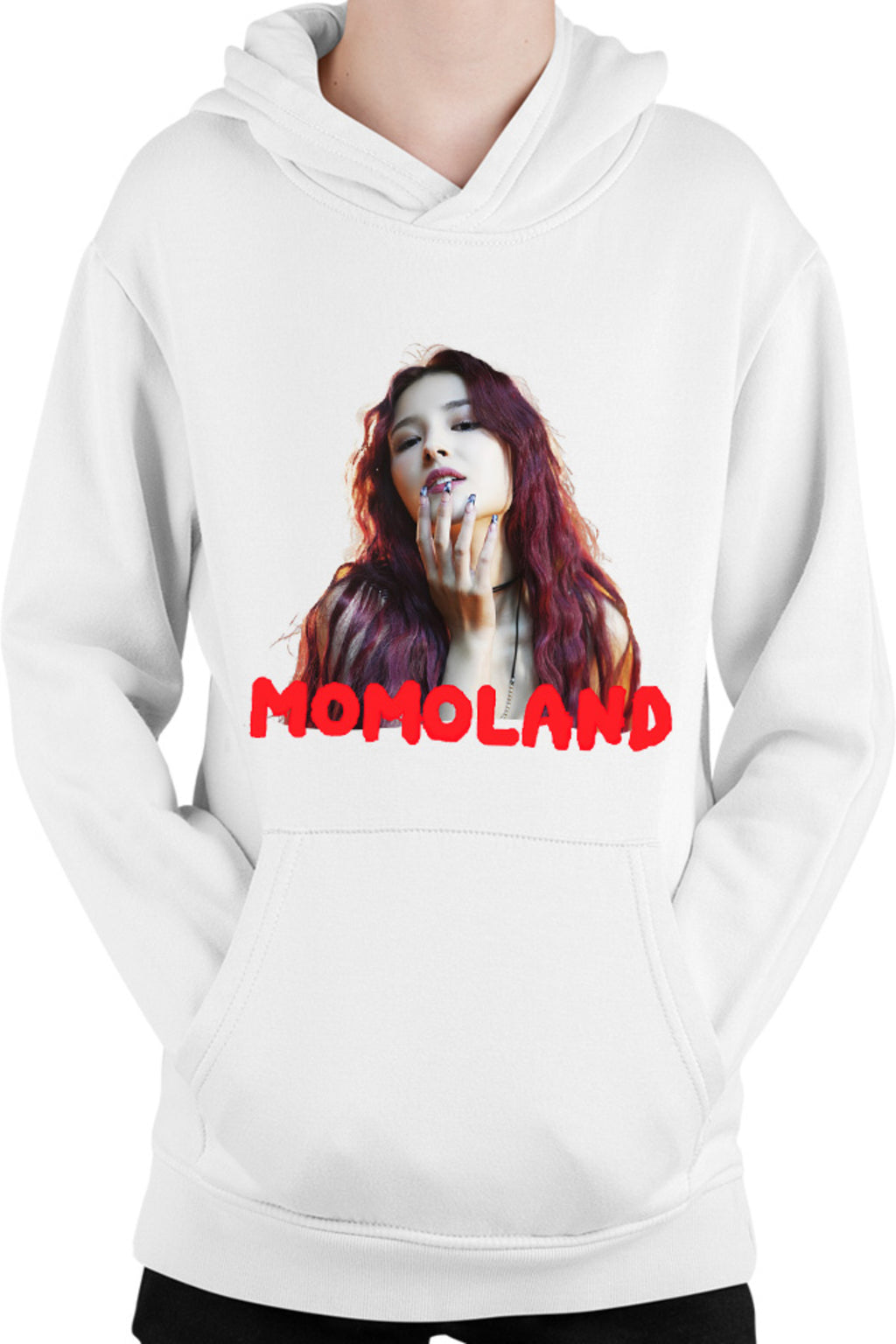 Hanorac copii Momoland Red Head y K-Pop Idol Music