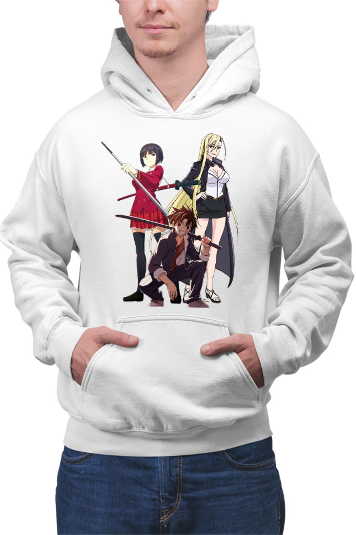 Hanorac barbati UQ Holder Touta McDowell Orta Katana Sci-fi Anime School