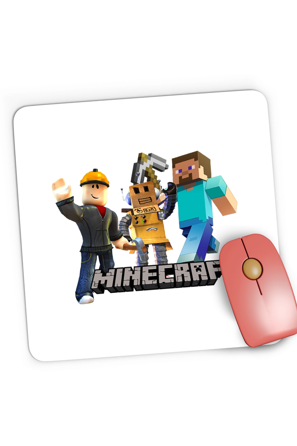 Mousepad Gaming Roblox Minecraft Video Mcskins Tlauncher, 21x19 cm
